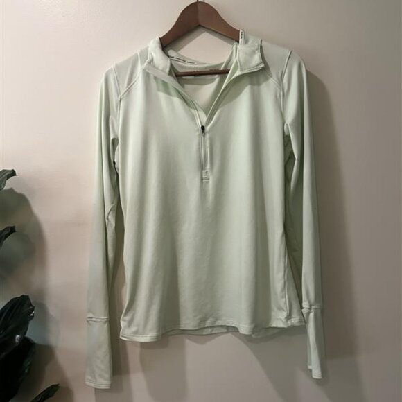 UNDER ARMOUR QUALIFIER RUN 1/2 ZIP - SOFT LIME GREEN - Women's M - Picture 3 of 4